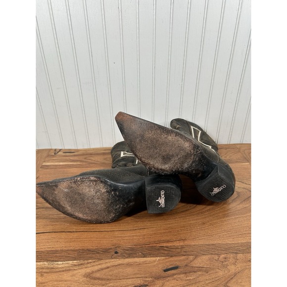 Old Gringo Womens 9B Brown Distressed Leather Cross Cowboy Boots - Picture 6 of 7